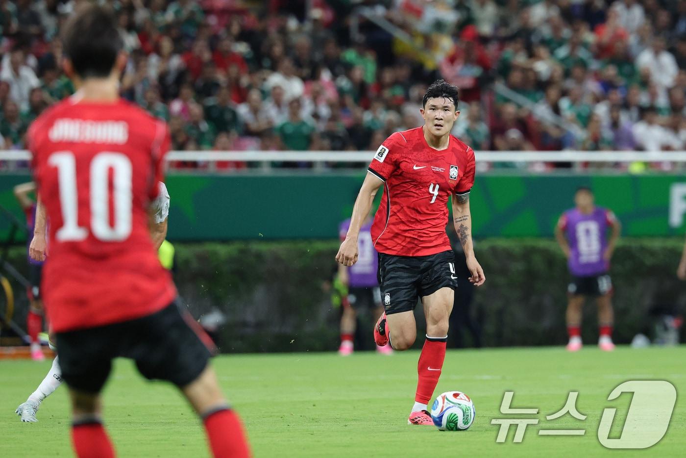 본문 이미지 - 대한민국 축구국가대표팀 김민재.  ⓒ 뉴스1 임세영 기자