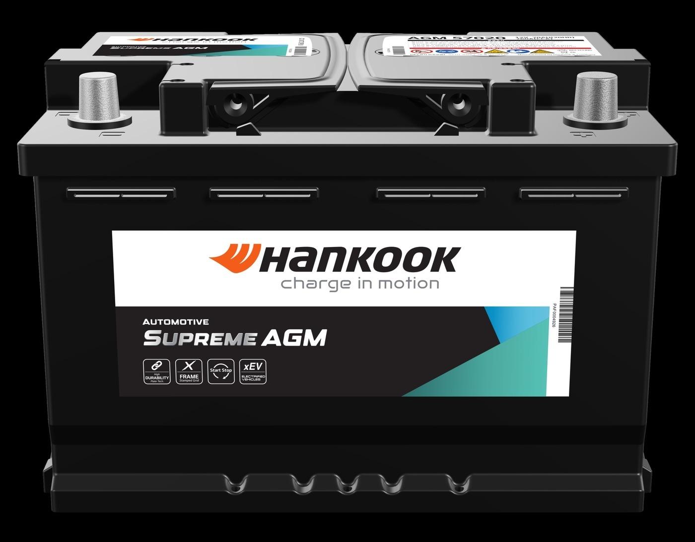 본문 이미지 - 한국앤컴퍼니 한국(Hankook) 배터리 브랜드의 AGM 배터리 제품(자료사진. 한국앤컴퍼니 제공). 2026.6.15.