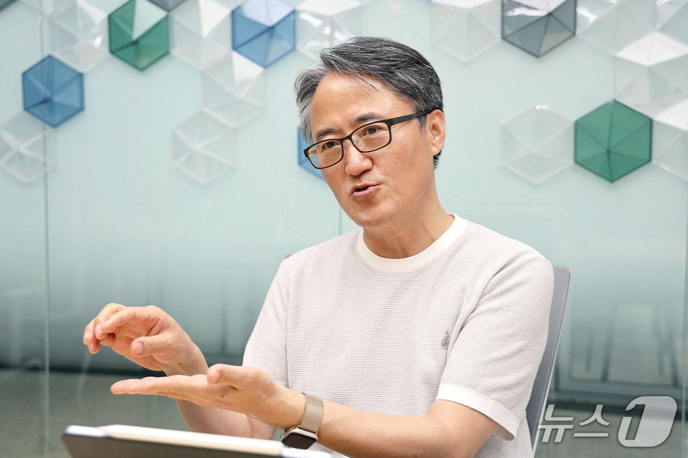본문 이미지 - 함일한 에이치 에너지 대표가 지난 16일 뉴스1과 인터뷰하고 있다. ⓒ 뉴스1 황덕현 기자