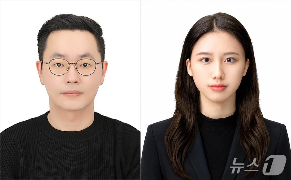 본문 이미지 - 단국대 홍웅기 교수(왼쪽)와 허윤정 석사생.(단국대 제공)