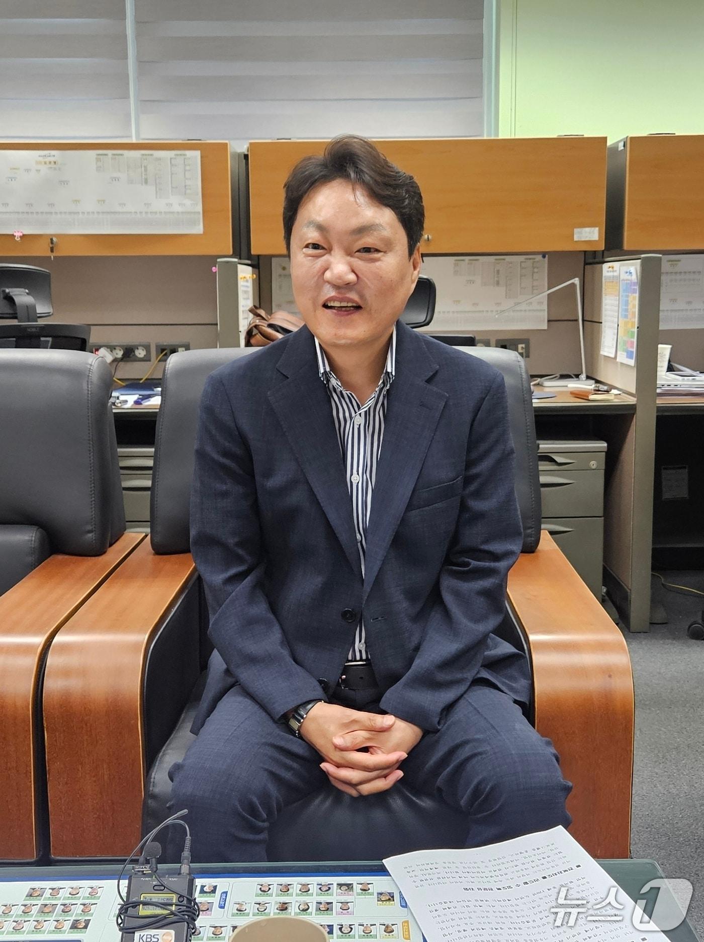 본문 이미지 - 16일 김대중 전북도의원이 기자실에서 간담회를 갖고 의장 출마를 공식 선언했다.2026.6.16/뉴스1