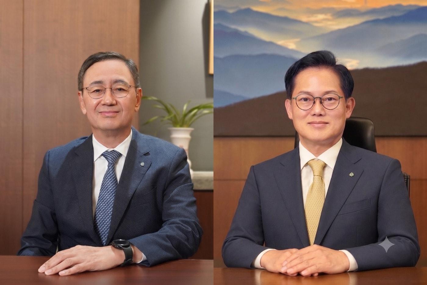 본문 이미지 - 왼쪽부터 금정호 신영증권 대표이사 사장, 김대일 신영증권 대표이사 사장.(신영증권 제공)/뉴스1