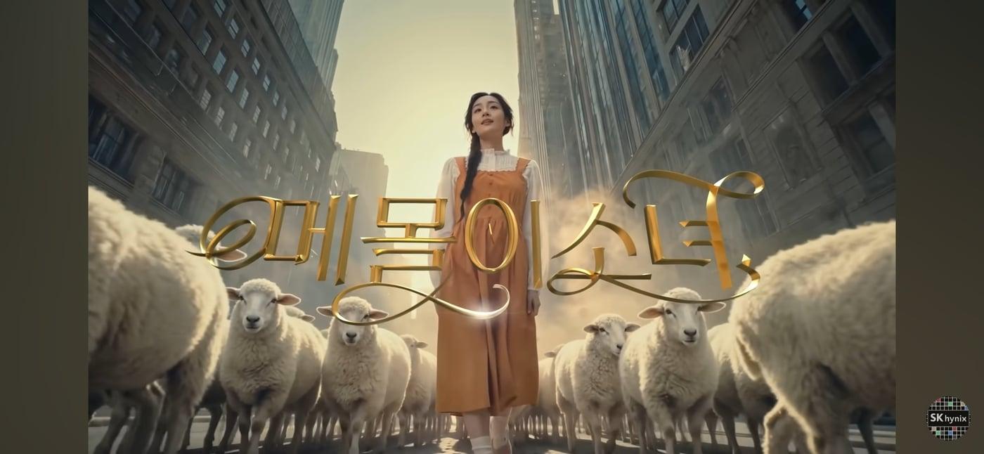 본문 이미지 - SK하이닉스 기업 광고 '메몰이소녀' 화면 갈무리. (출처 : SK하이닉스 유튜브)