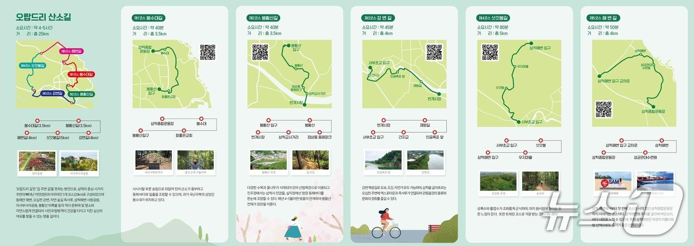 본문 이미지 - 오랍드리산소길 홍보물.(삼척시 제공, 재판매 및 DB 금지) 2026.6.2/뉴스1