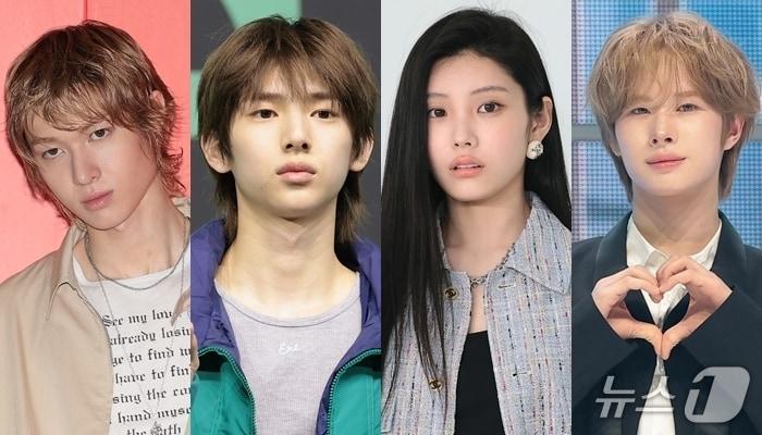 본문 이미지 - 코르티스 마틴, 주훈, 아일릿 원희, 투어스 경민(왼쪽부터) ⓒ 뉴스1 DB