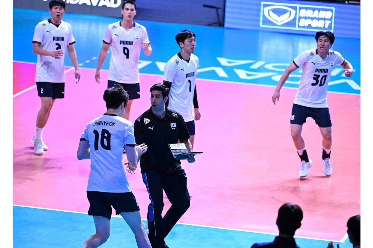 본문 이미지 - 한국 남자배구대표팀이 AVC컵 1차전서 패했다.(AVC 제공) 