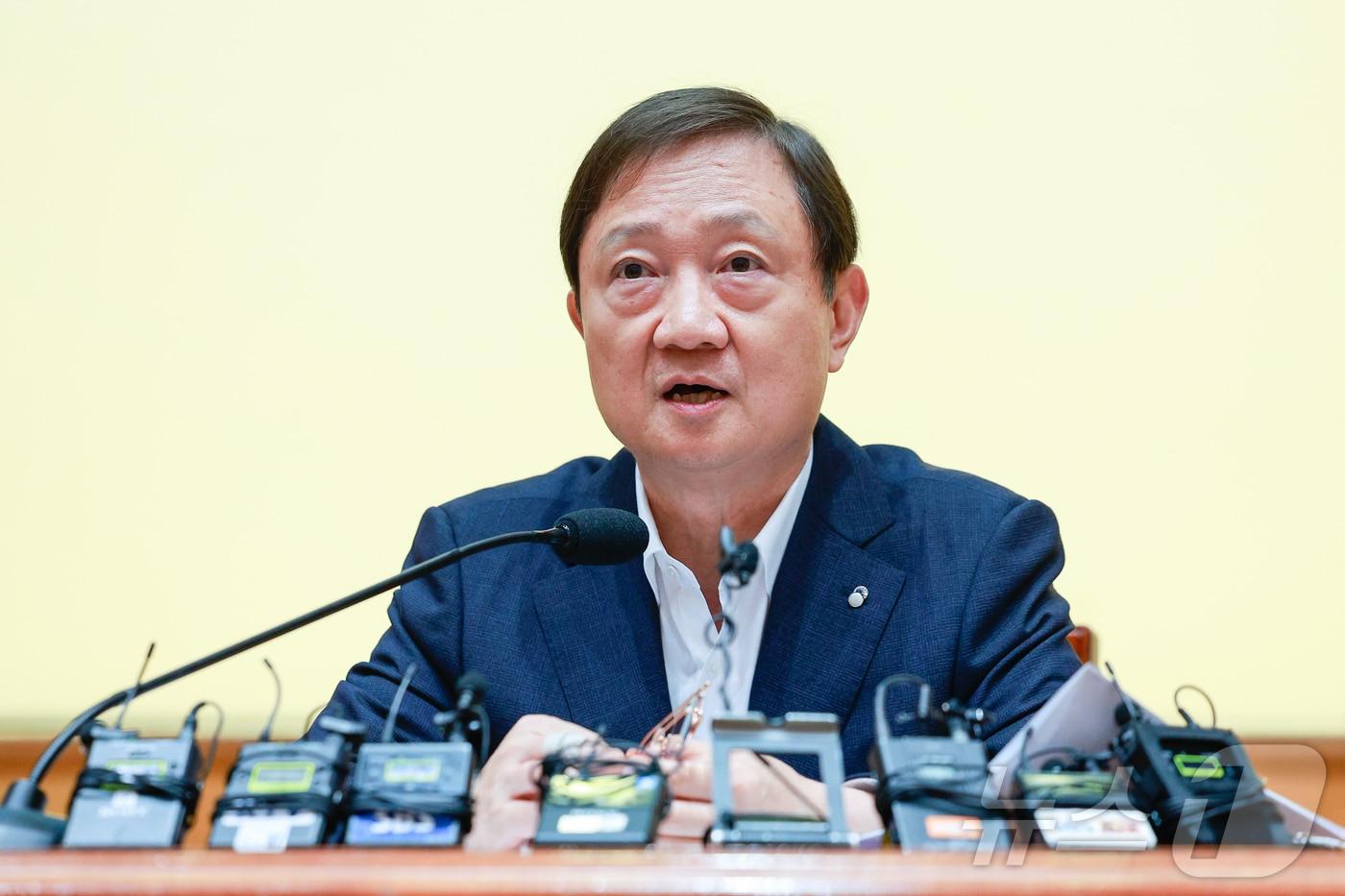 본문 이미지 - 이찬진 금융감독원장이 22일 서울 여의도 금감원에서 열린 기자간담회에 참석해 모두 발언을 하고 있다. 2026.6.22 ⓒ 뉴스1 안은나 기자