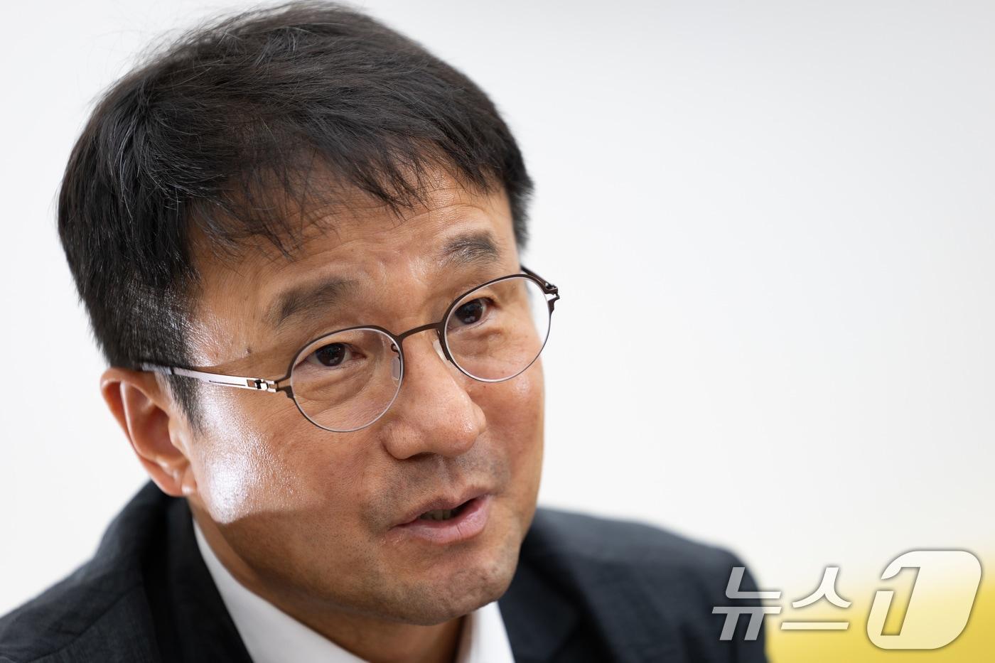 본문 이미지 - 한병도 더불어민주당 원내대표가 23일 서울 여의도 국회에서 뉴스1과 인터뷰하고 있다. ⓒ 뉴스1 유승관 기자