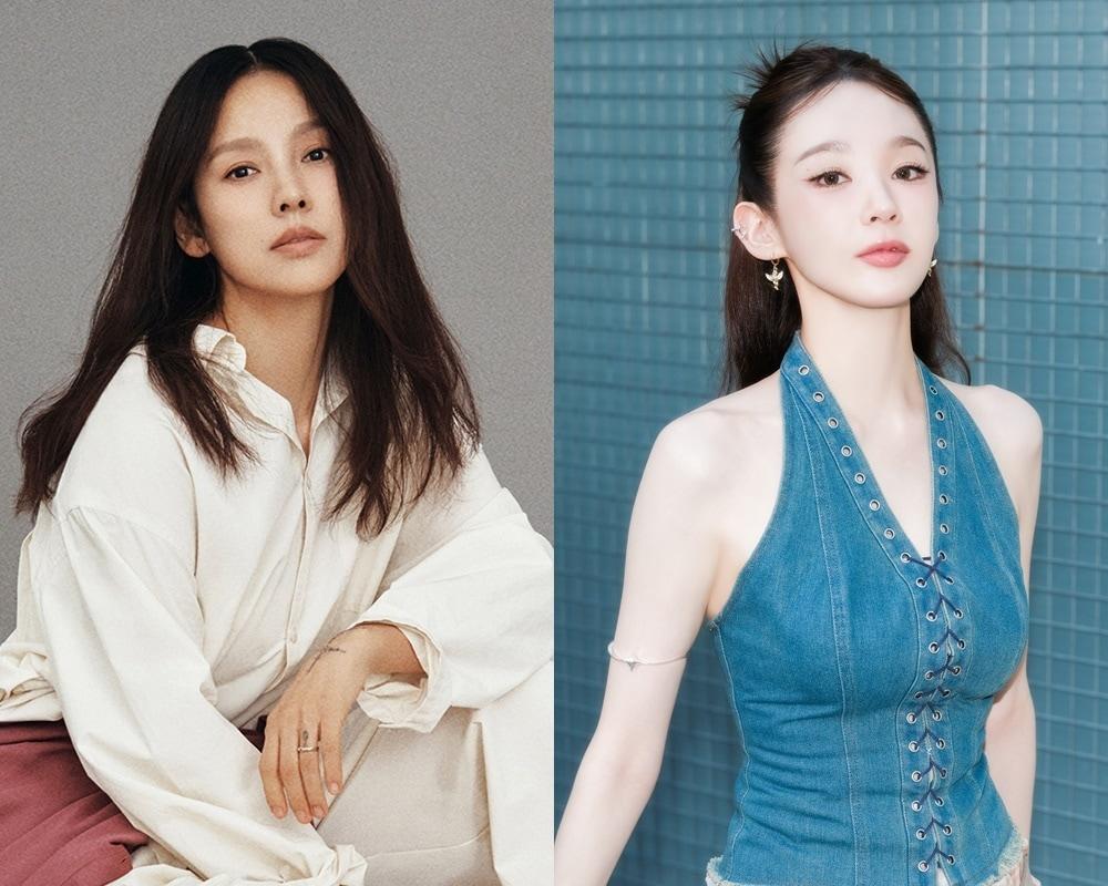 본문 이미지 - 왼쪽 가수 이효리, 가수 강민경 / KBS 2TV '해피투게더' 제공