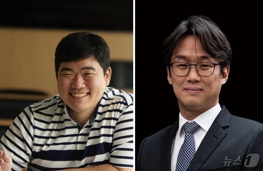 본문 이미지 - 최경수 고등과학원 수학부 교수(왼쪽)와 오성진 고등과학원 수학부 교수. 고등과학원은 다음 달 1일 서울 홍릉 고등과학원에서 두 교수의 청암상·호암상 수상을 기념한 대중강연을 연다. (고등과학원 제공) 
