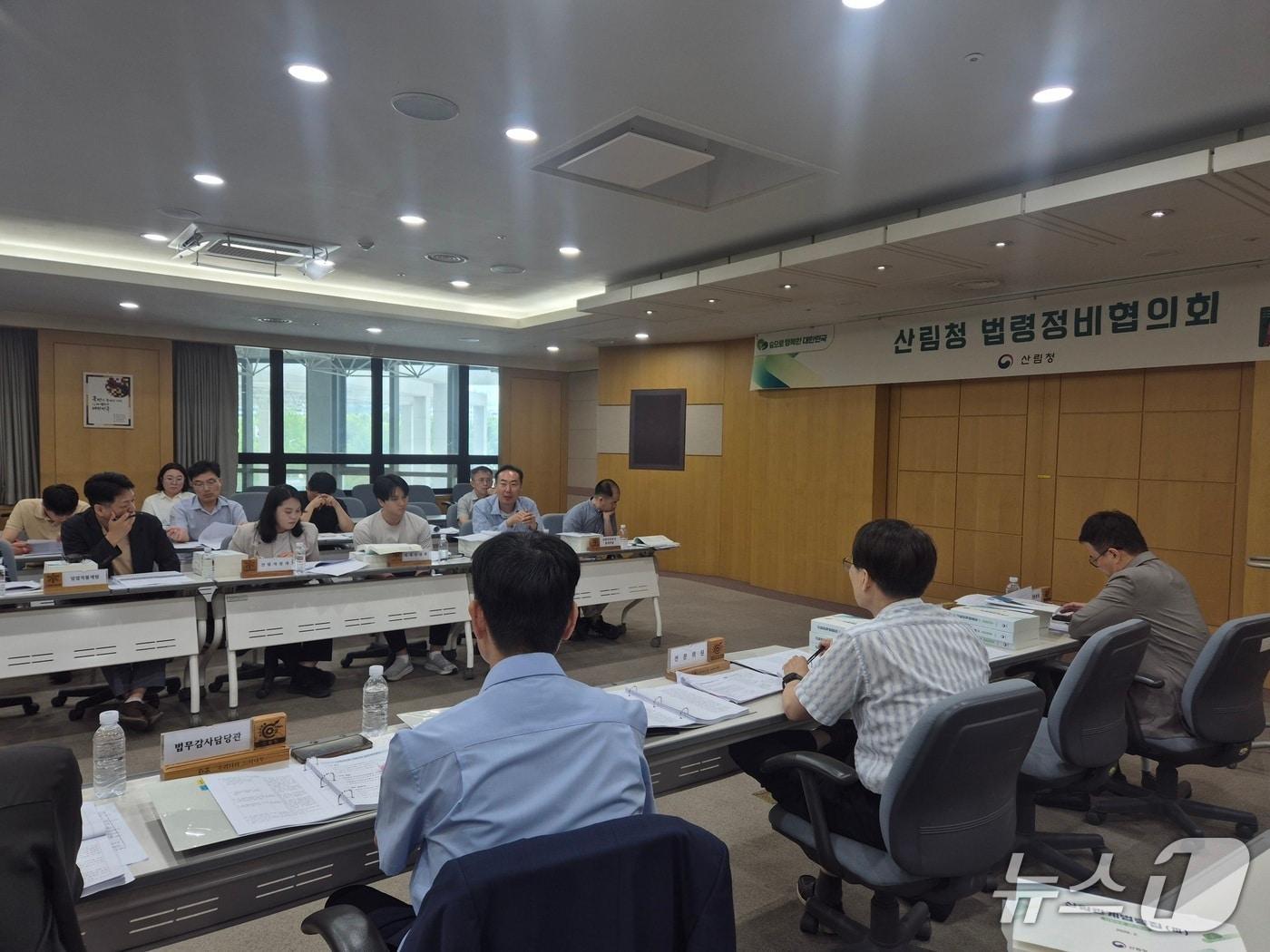 본문 이미지 - 산림청은 24일 정부대전청사에서 '법령정비협의회'를 개최했다(산림청 제공.재판매 및 DB금지)/뉴스1