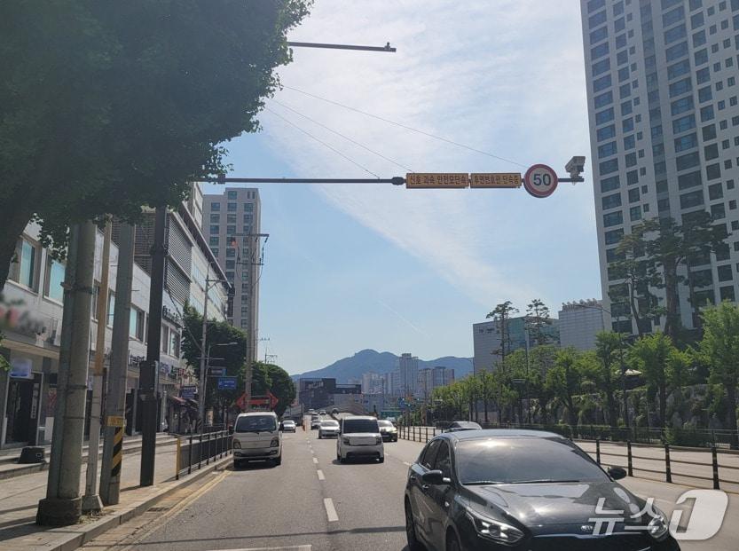 본문 이미지 - 경기 안양시 흥안대로에 새롭게 설치한 후면 무인교통단속장비.(안양시 제공. 재판매 및 DB금지)/뉴스1