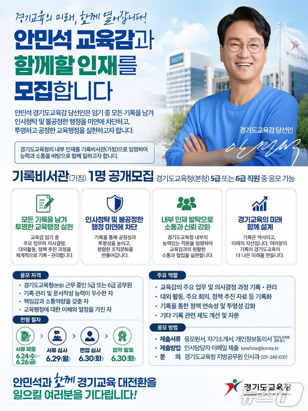 본문 이미지 -  안민석 경기도교육감 당선인 인수위 제공