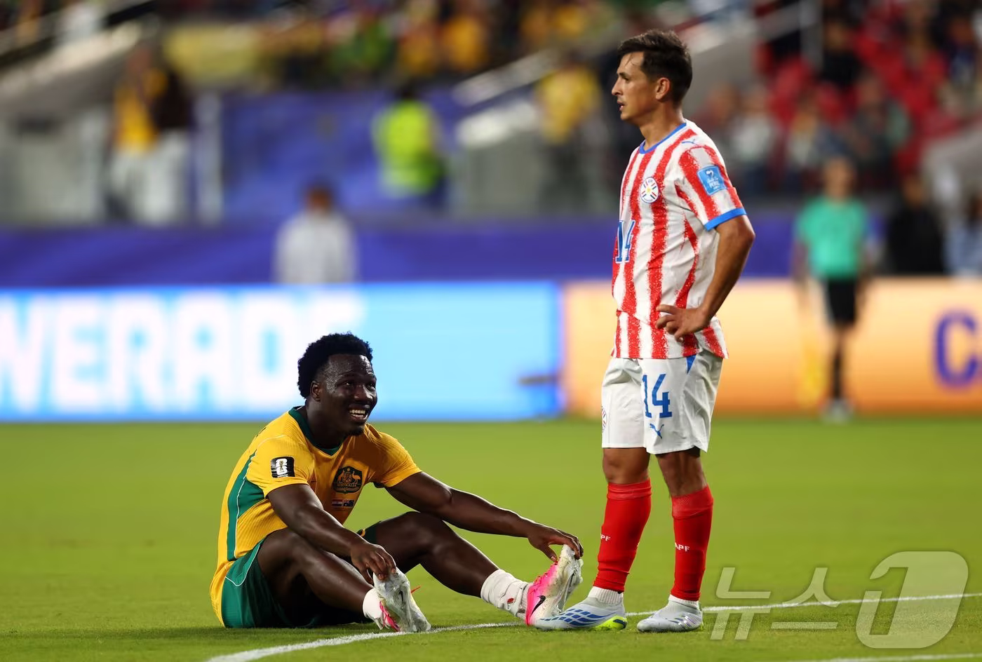 본문 이미지 - 호주와 파라과이가 0-0으로 비겼다.ⓒ AFP=뉴스1