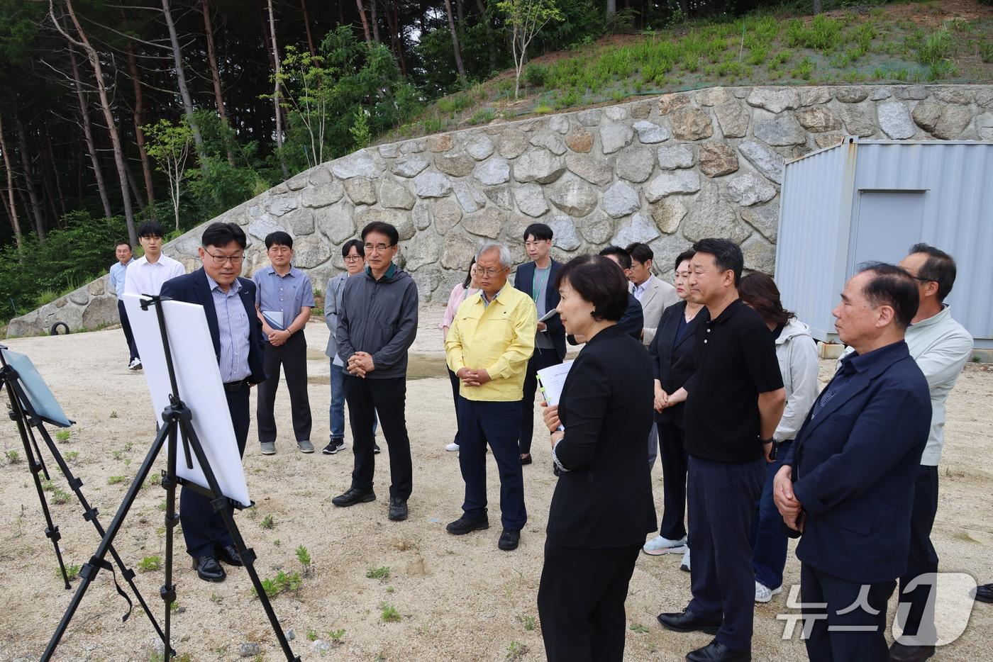 본문 이미지 - 지난 22일 양양군수직 인수위의 현장점검 모습. 양양군 제공, 재판매 및 DB 금지)2026.6.26/뉴스1