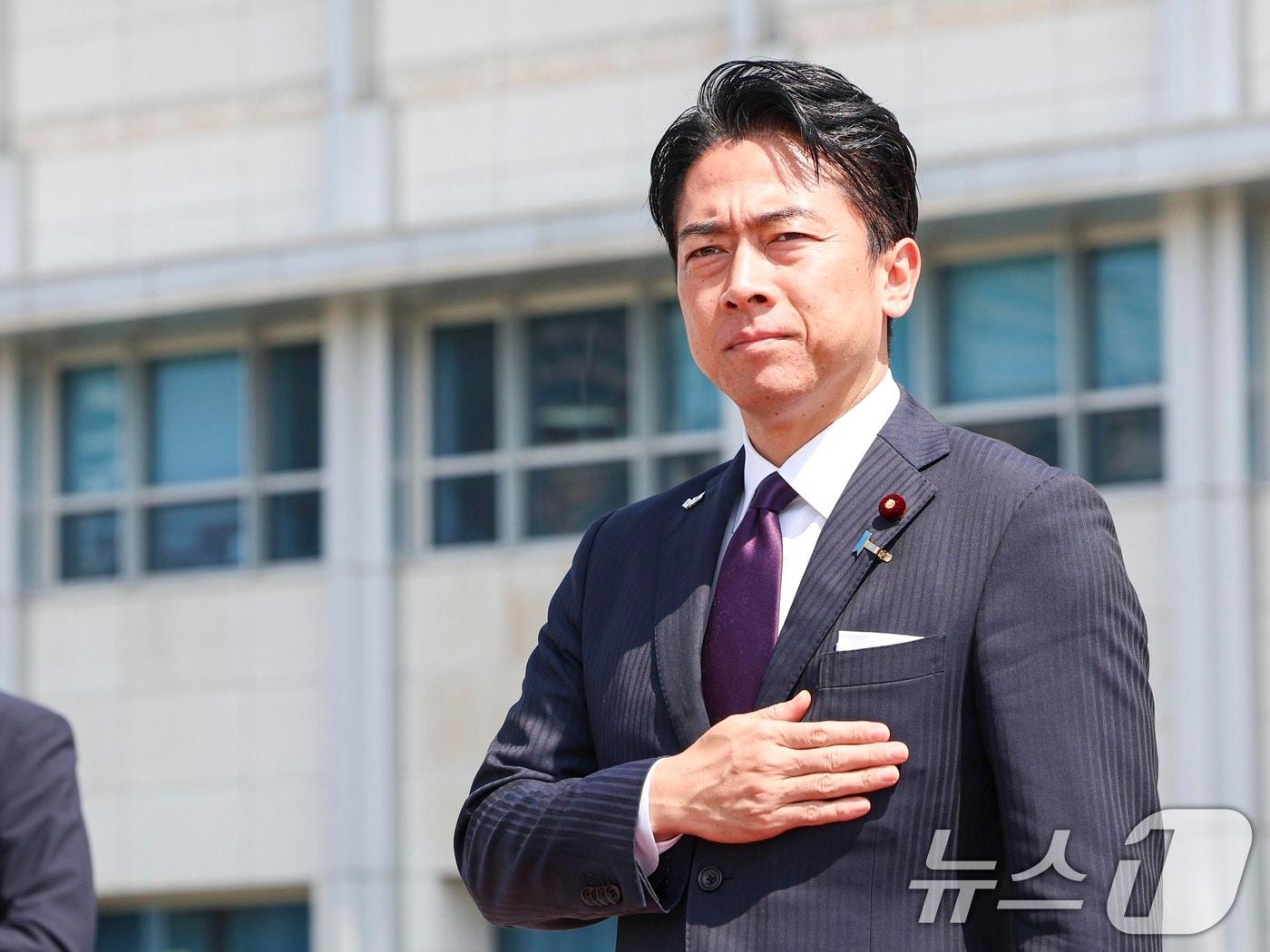 본문 이미지 - 고이즈미 신지로 일본 방위상. 2026.6.28 ⓒ 뉴스1 사진공동취재단
