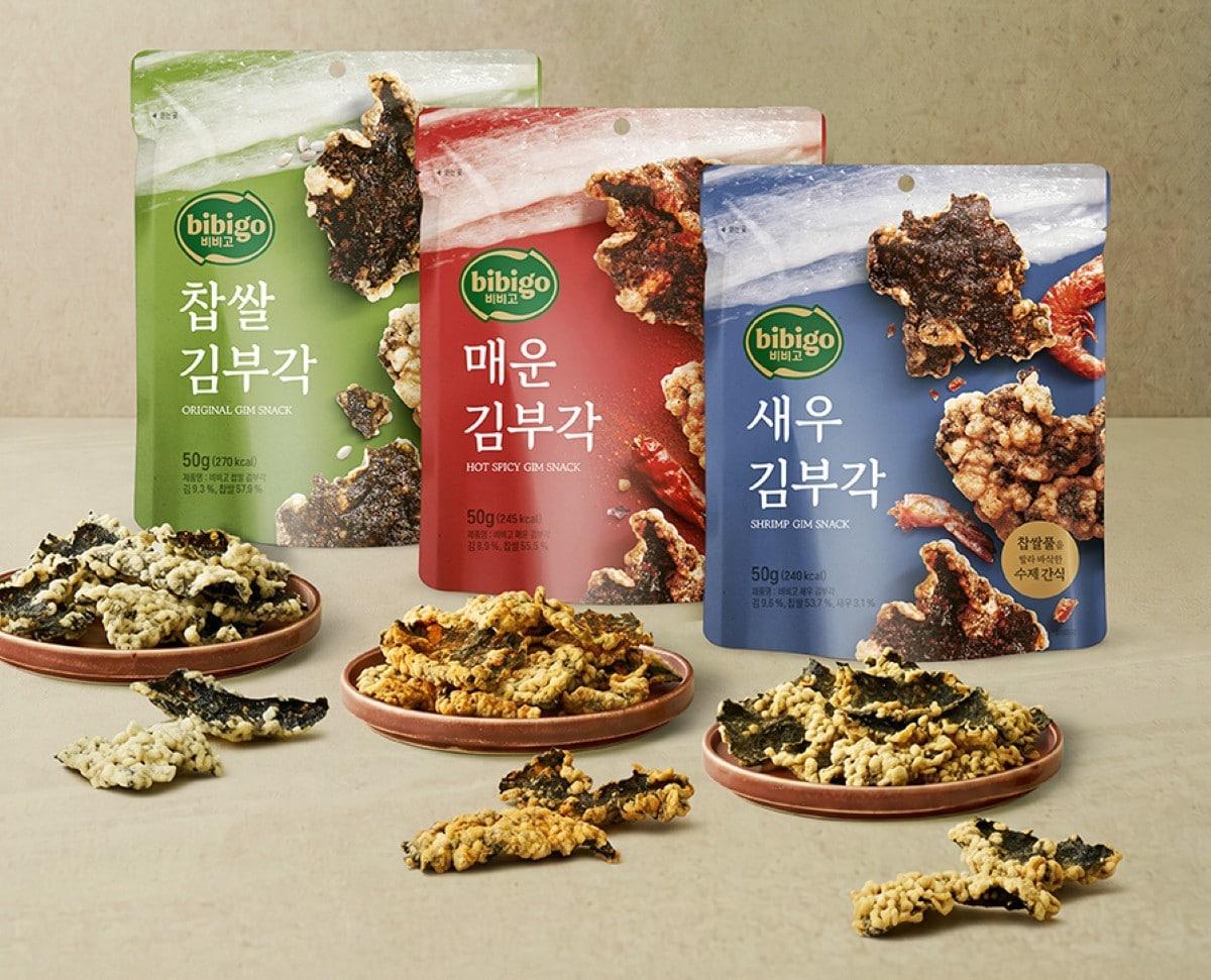본문 이미지 - 비비고 김부각 3종 제품 사진.(CJ제일제당 제공)