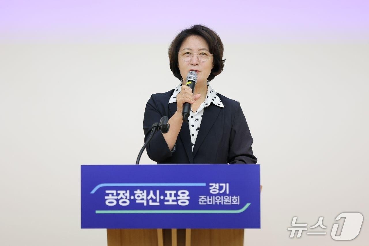 본문 이미지 - 추미애 경기도지사 당선인.(경기비준비위원회 제공. 재판매 및 DB금지)
