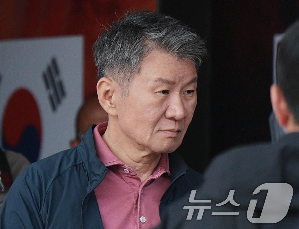 본문 이미지 - 사직서를 제출한 정몽규 대한축구협회장 ⓒ 뉴스1 박지혜 기자