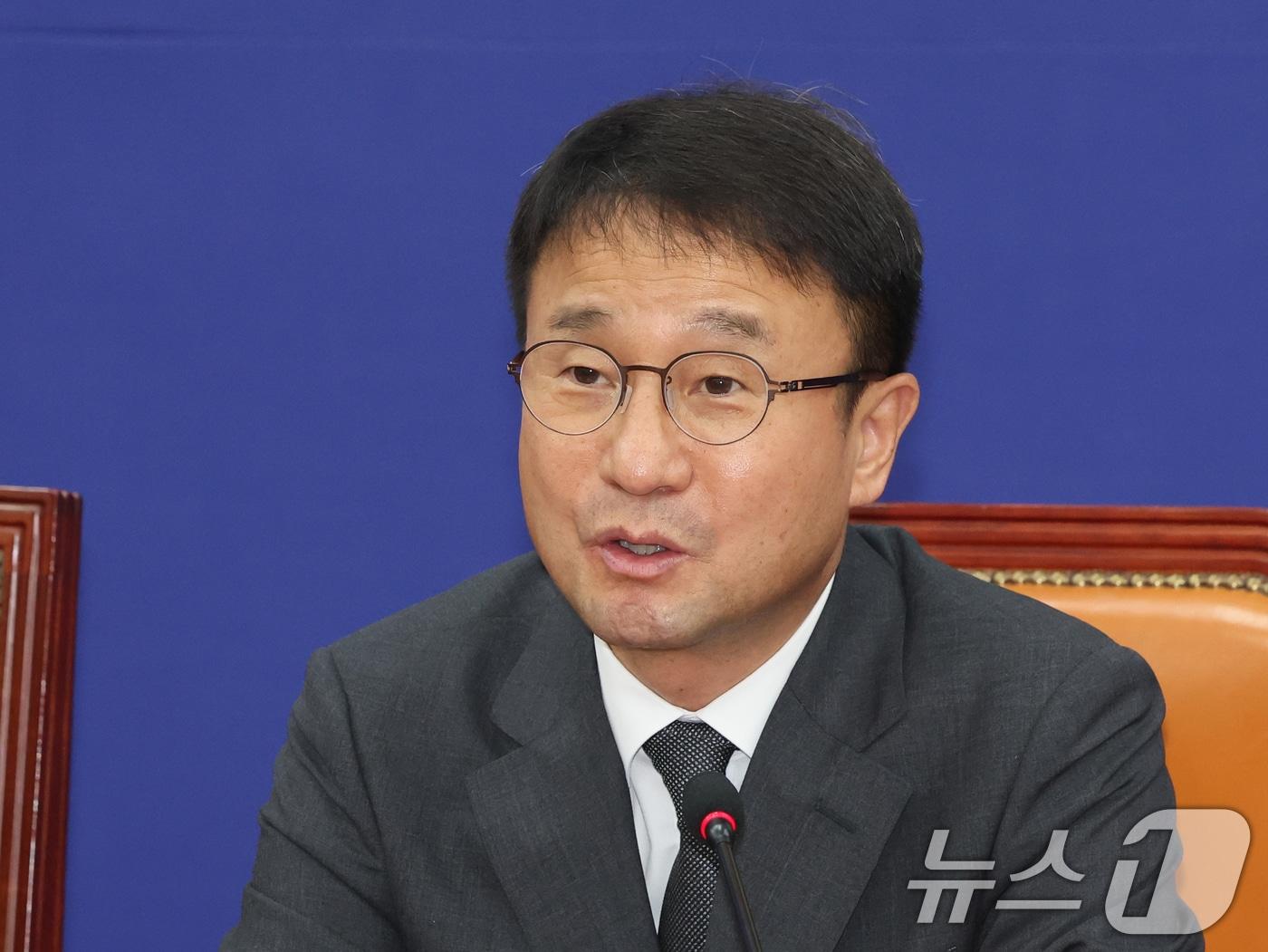 본문 이미지 - 한병도 더불어민주당 대표 직무대행 겸 원내대표. 2026.6.29 ⓒ 뉴스1 황기선 기자