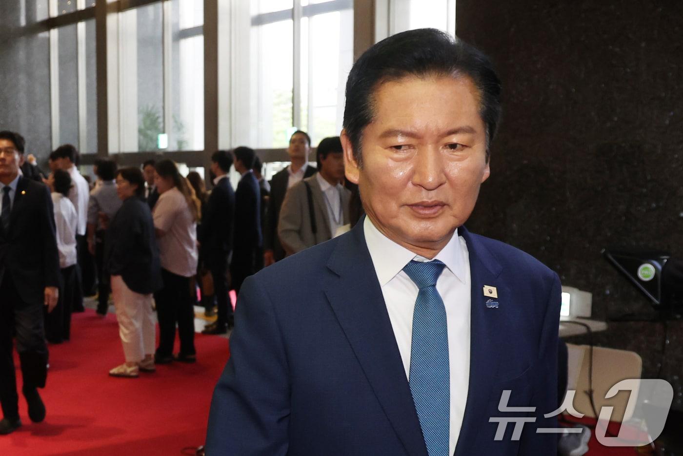 본문 이미지 - 정청래 전 더불어민주당 대표. 2026.6.29 ⓒ 뉴스1 황기선 기자