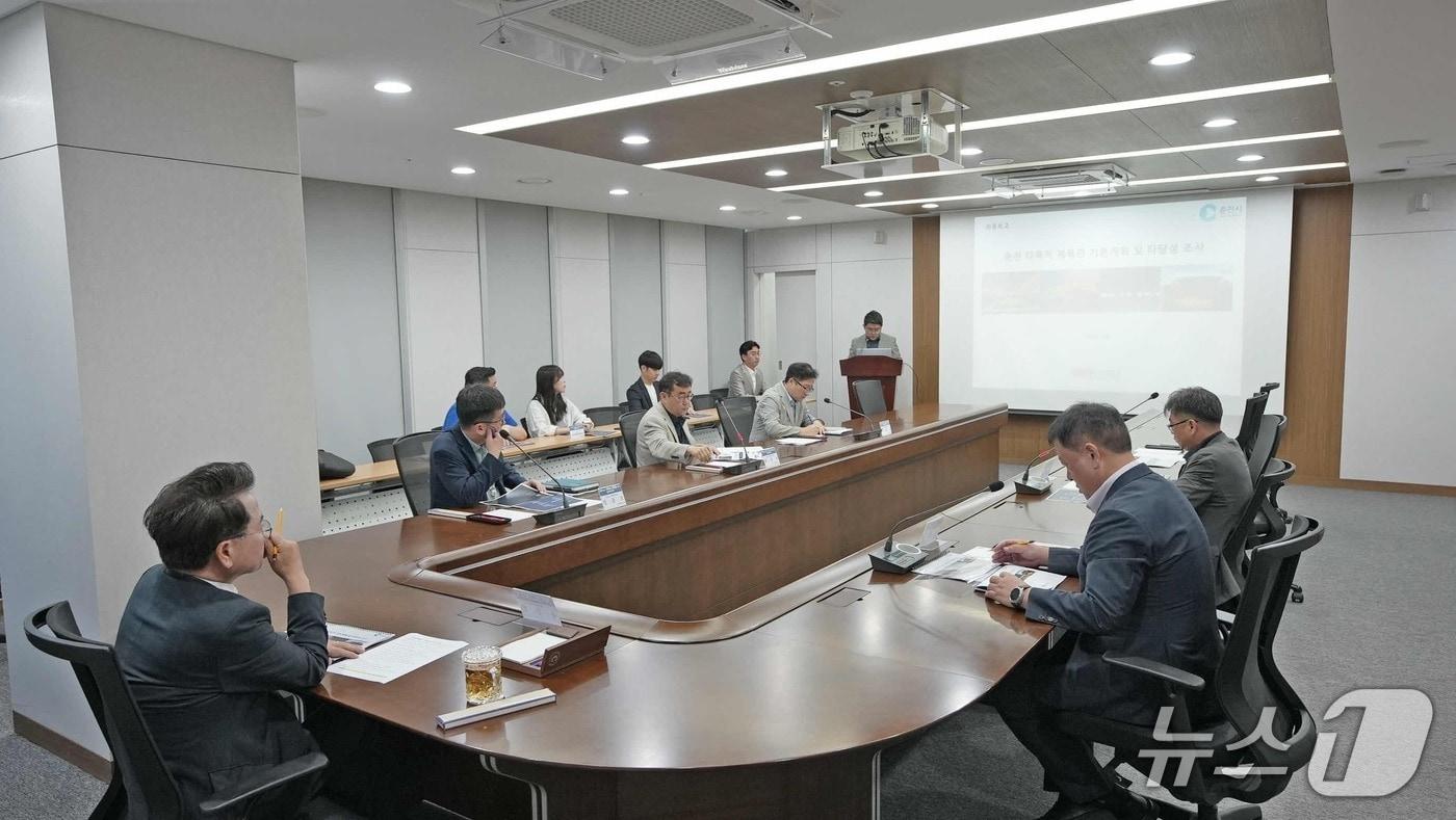 본문 이미지 - 춘천시,  다목적체육관 기본계획 수립 및 타당성조사 용역 결과 보고회 개최.(춘천시 제공, 재판매 및 DB금지)