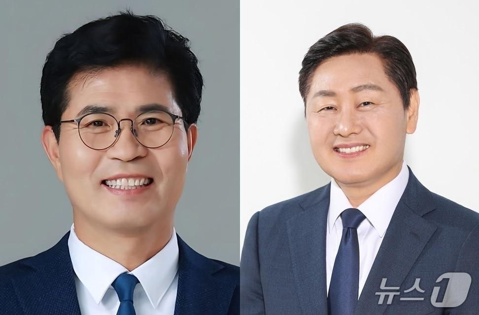 본문 이미지 -  이원택 더불어민주당 전북지사 후보(왼쪽), 김관영 무소속 후보(오른쪽)./뉴스1 