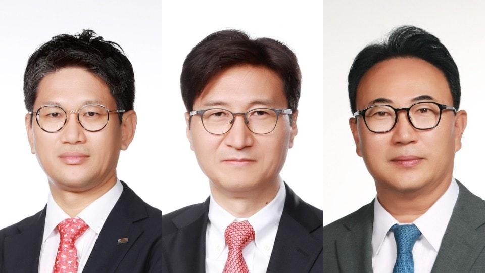 본문 이미지 - (왼쪽부터) 도태호·김홍관·추영재 코리아에셋투자증권 신임 대표 (코리아에셋투자증권 제공)