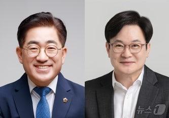 본문 이미지 - (사진왼쪽부터) 경기 김포시장 선거에 출마한 더불어민주당 이기형·국민의힘 김병수 후보