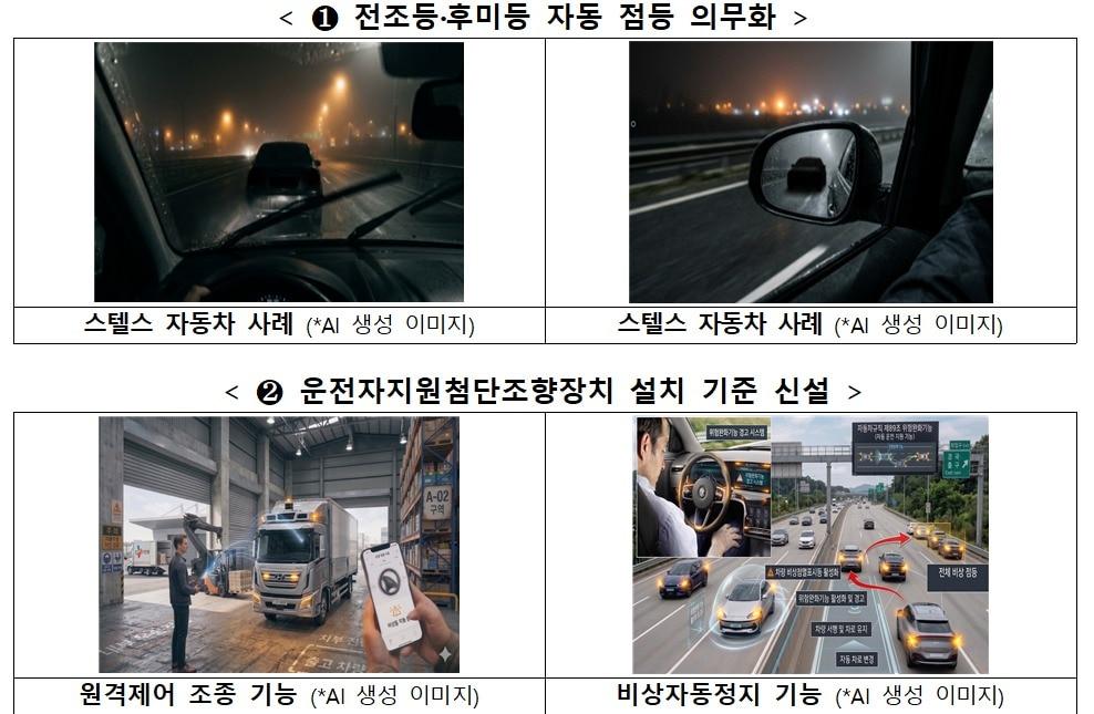 본문 이미지 - 자동점등 의무화 예시.(국토교통부 제공)뉴스1ⓒ news1