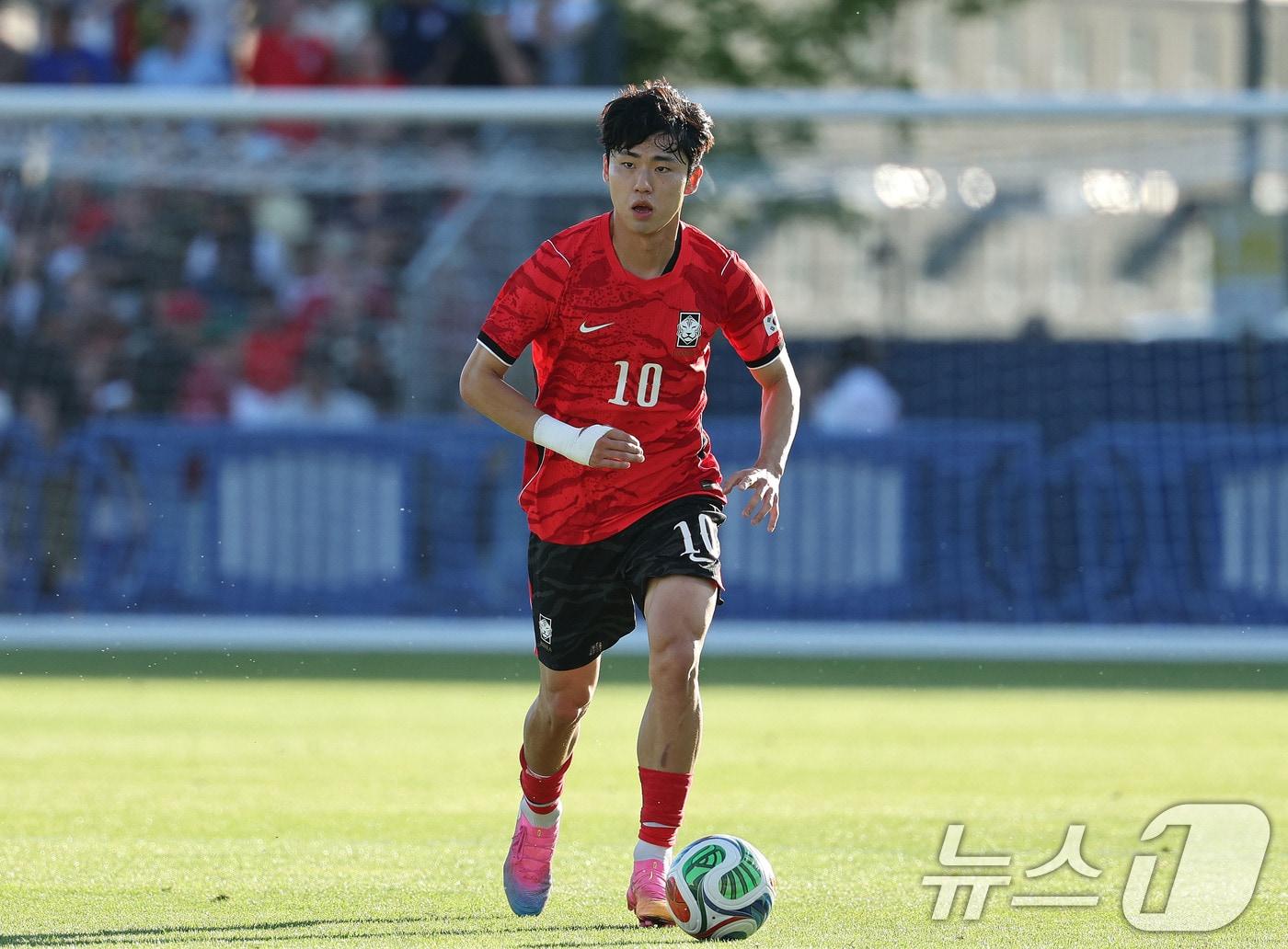 본문 이미지 - 대한민국 축구대표팀 이기혁. ⓒ 뉴스1 임세영 기자