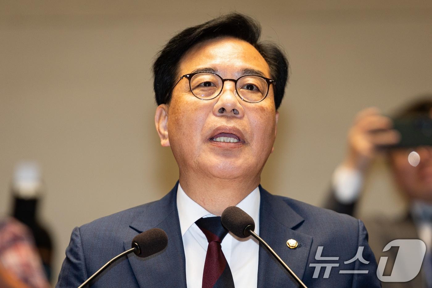 본문 이미지 - 송언석 국민의힘 의원 자료사진. 2026.6.4 ⓒ 뉴스1 유승관 기자