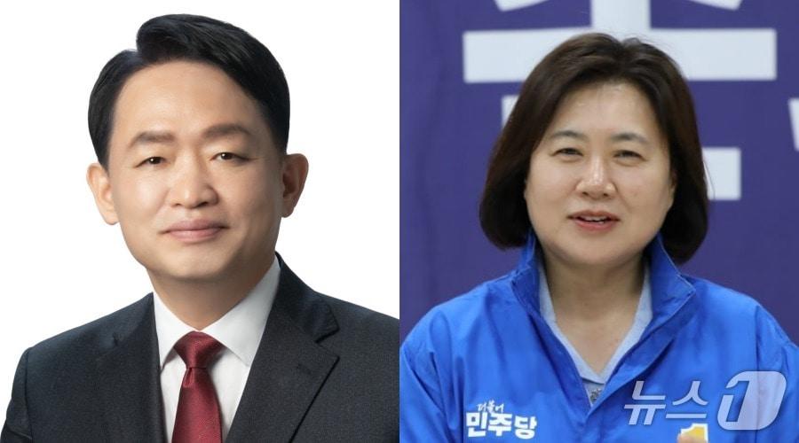 본문 이미지 - (왼쪽부터) 김찬진 제물포구청장 당선인, 손화정 영종구청장 당선인./뉴스1
