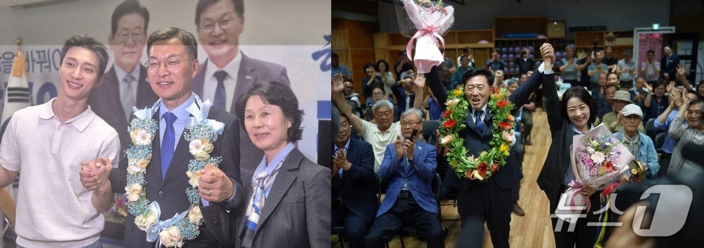 본문 이미지 - 김중남 강원 강릉시장 당선인(사진 왼쪽)과 이정학 동해시장 당선인.(뉴스1 DB, 이정학 후보 캠프 제공, 재판매 및 DB 금지)