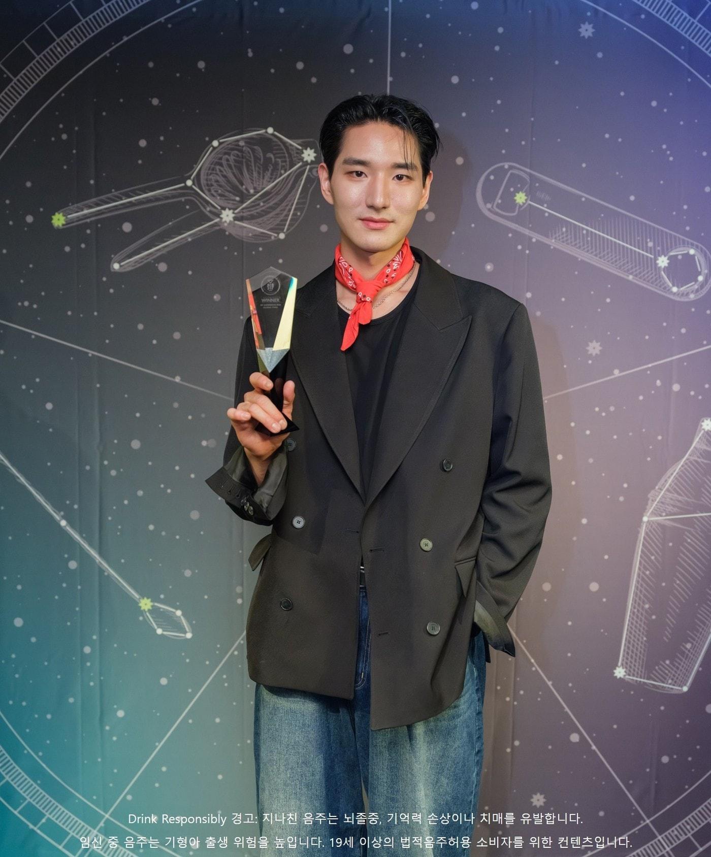 본문 이미지 - SIP 슈퍼노바 2026 글로벌 결선 최종 우승자 박주성 바텐더.(페르노리카 코리아 제공)