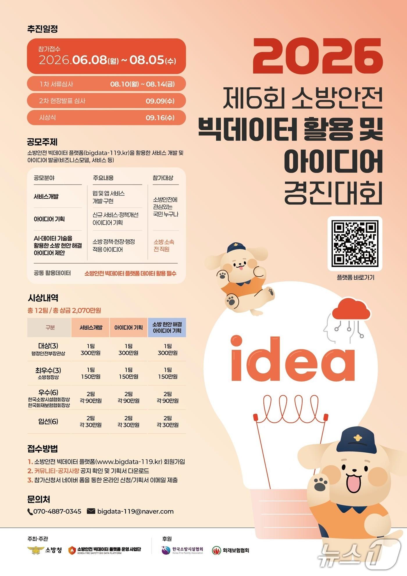 본문 이미지 - 제6회 소방안전 빅데이터 활용 및 아이디어 경진대회.(소방청 제공)