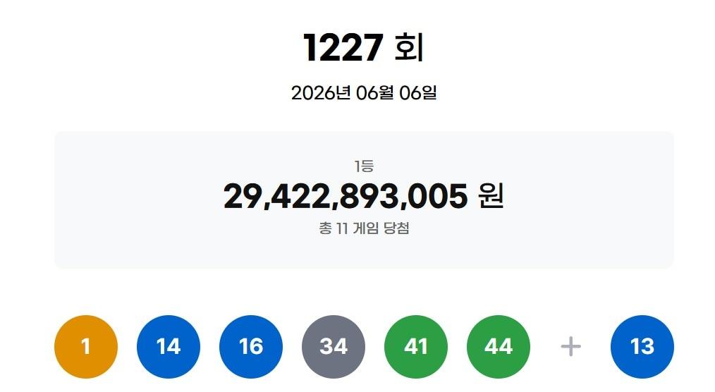 본문 이미지 - 동행복권 홈페이지 갈무리