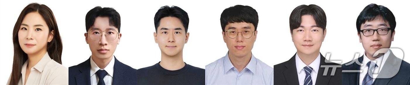 본문 이미지 - GIST 강지연 교수(교신저자), 조재범 석사(제1저자), 김기현 박사과정생, UNIST  하준형 교수, KIST 류강현 박사, 빛고을전남대학교병원 강민구 교수(왼쪽부터)(GIST 제공, 재판매 및 DB금지)/뉴스1 