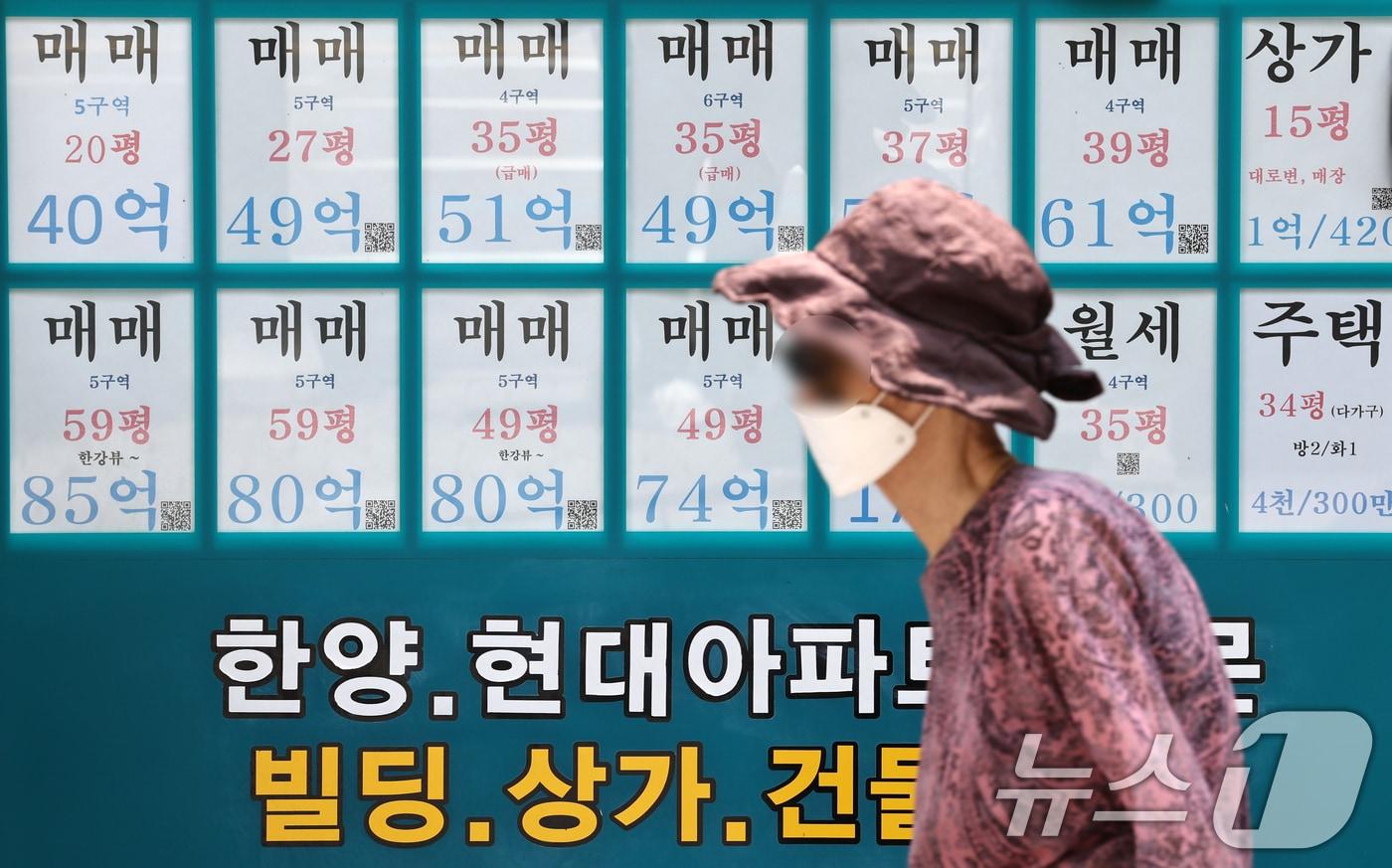본문 이미지 - 서울 강남구의 한 부동산의 모습. 2026.6.9 ⓒ 뉴스1 최지환 기자