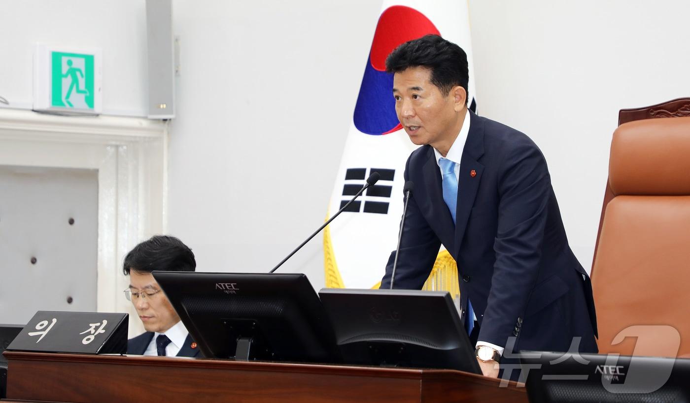 본문 이미지 - 송영훈 제주특별자치도의회 의장.ⓒ 뉴스1 오미란 기자
