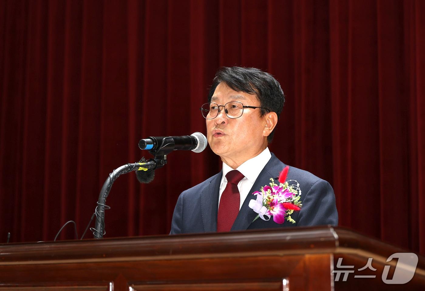 본문 이미지 - 취임사하는 오석진 대전시교육감(대전교육청 제공) /뉴스1