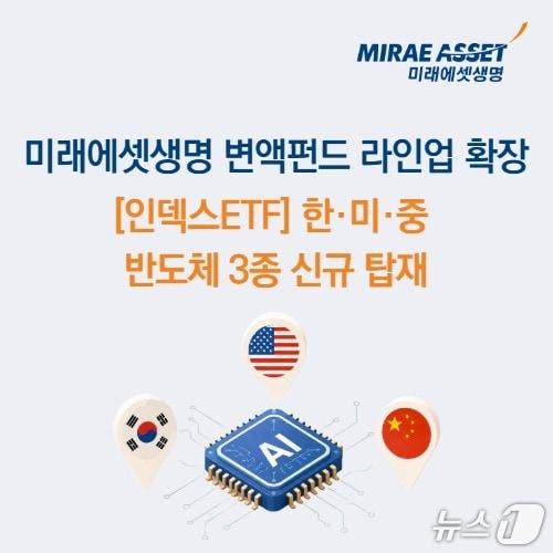 본문 이미지 - 미래에셋생명 변액보험, 한미중 반도체 ETF 3종 탑재/사진제공=미래에셋생명