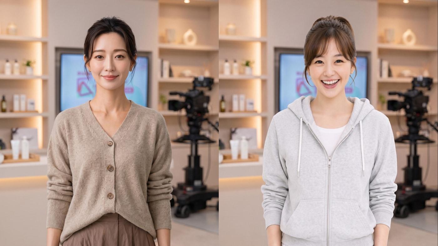 본문 이미지 - 공영홈쇼핑 AI 모델 공영희, 영언니 (공영홈쇼핑 제공)