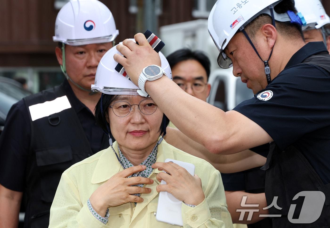 본문 이미지 - 한성숙 국무총리 건설현장 점검.(자료사진)/뉴스1