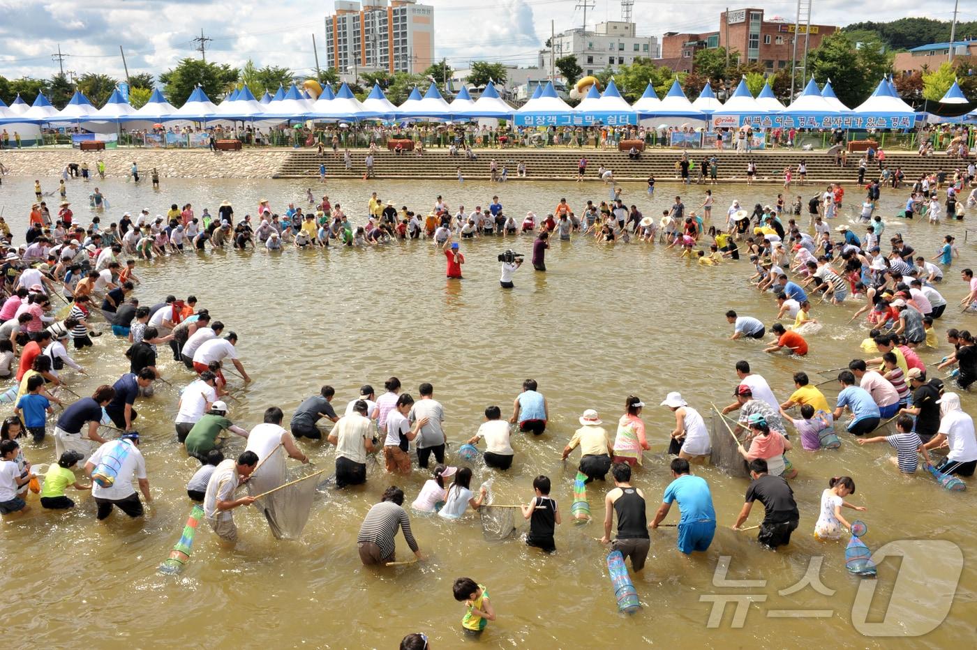 본문 이미지 - 제28회 봉화은어축제가 25일~8월 2일 9일간 봉화읍 내성천 일원에서 열리며, 봉화가 여름 가족형 피서·체류 관광지로 주목받고 있다. /뉴스1