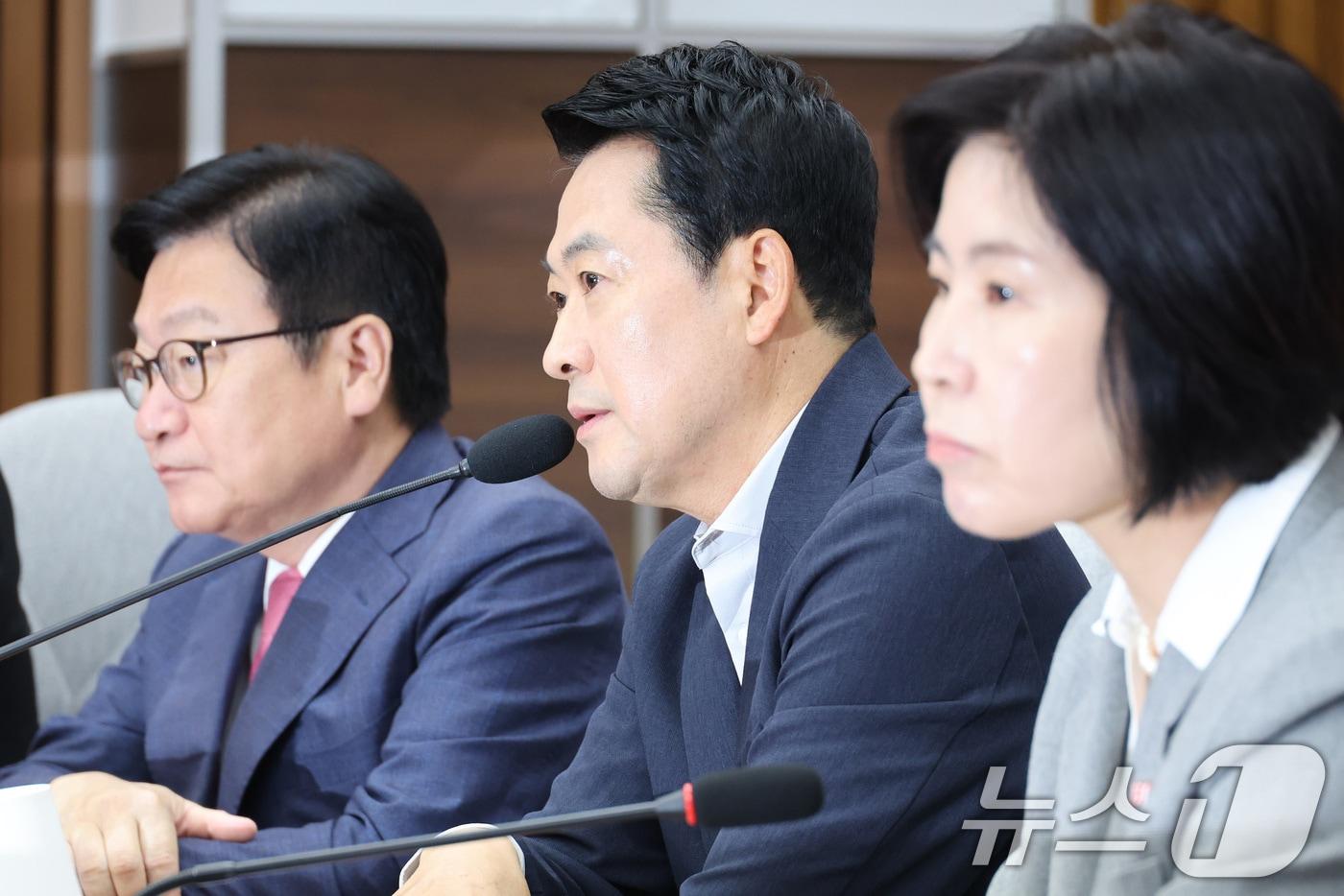 본문 이미지 - 장동혁 국민의힘 대표가 14일 서울 여의도 국회에서 열린 장윤기 사건이 드러낸 수사 공백과 보완수사권의 필요성 토론회에서 발언하고 있다. 2026.7.14 ⓒ 뉴스1 신웅수 기자