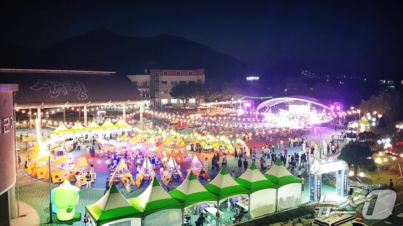 본문 이미지 - ‘ON산청 빛나는 여름밤 페스티벌’ 행사 장면(산청군 제공. 재판매 및 DB금지).