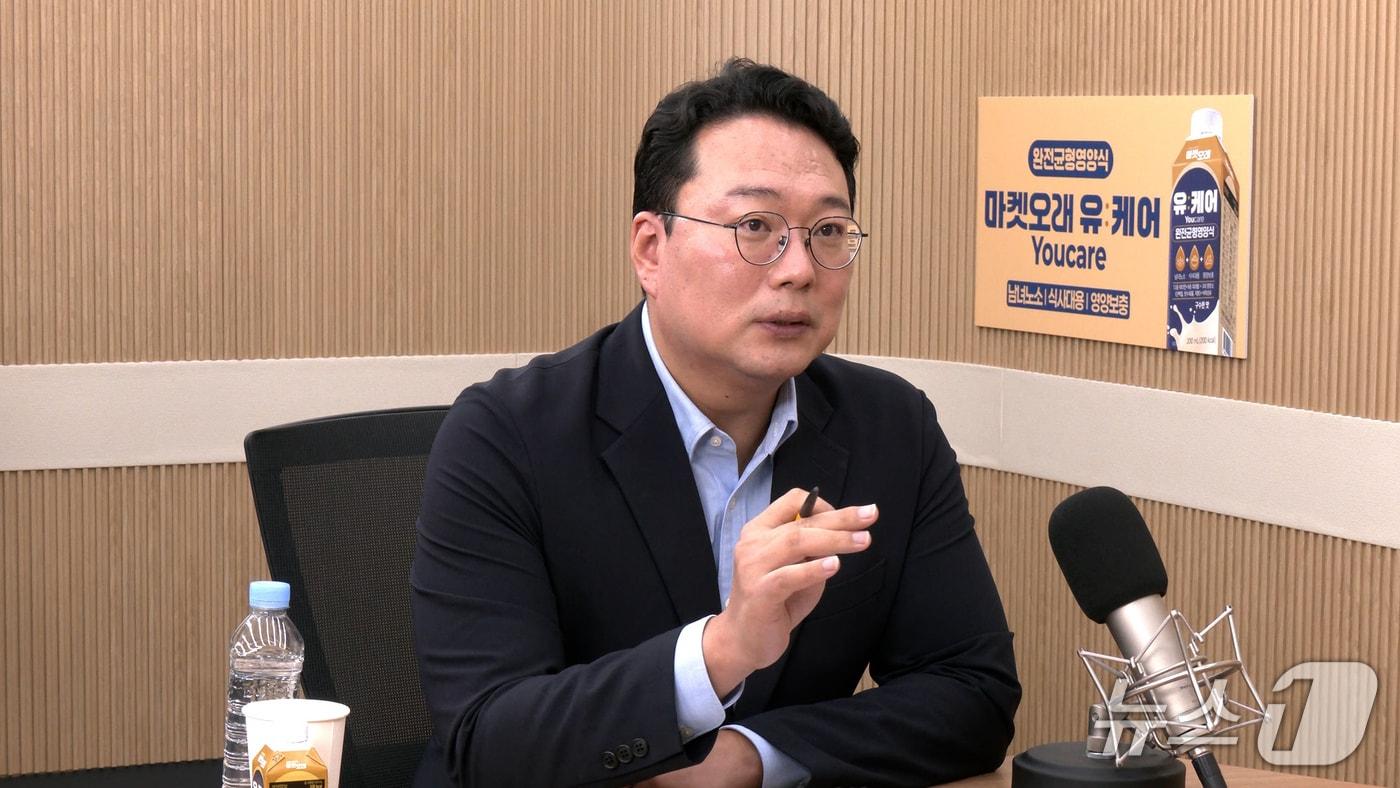 본문 이미지 - 뉴스1TV '팩트앤뷰'에 출연한 천하람 개혁신당 원내대표. 2026.7.14./뉴스1