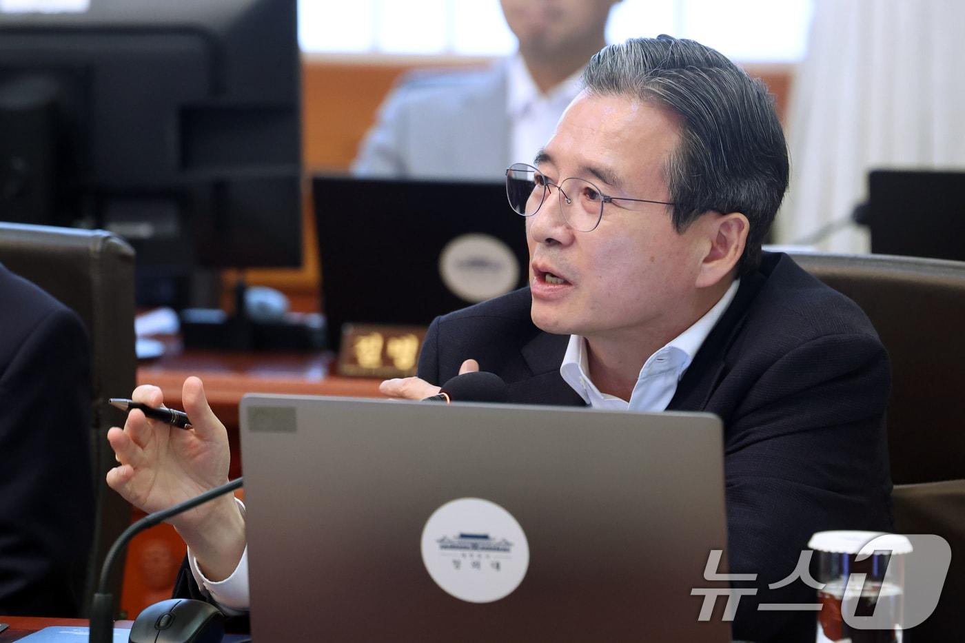 본문 이미지 - 김용범 청와대 정책실장. 2026.7.14 ⓒ 뉴스1 이재명 기자
