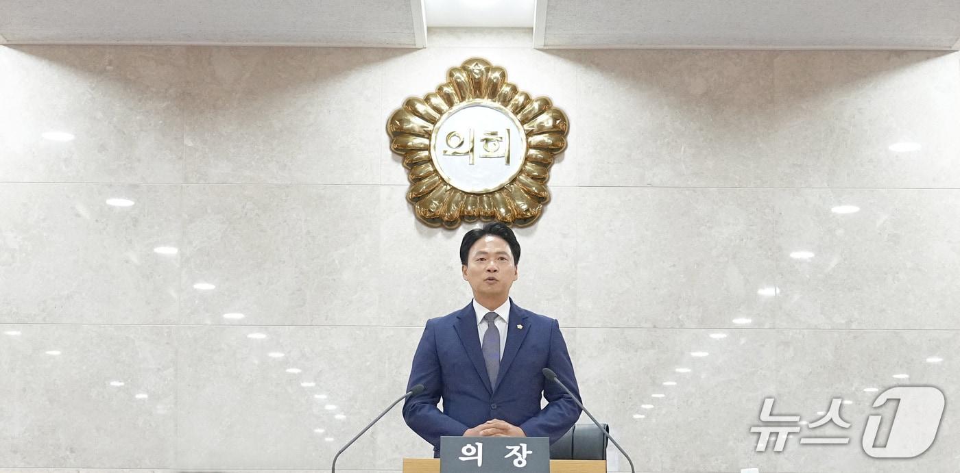 본문 이미지 - 전남광주 남구의회 제10대 은봉희 의장의 모습.(전남광주 남구 제공. 재판매 및 DB 금지)
